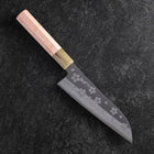 Santoku VG-10 Poli Manche en Buffle et Érable Sakura Rose Clair 175mm-[Musashi]-[Couteaux de cuisine japonais]