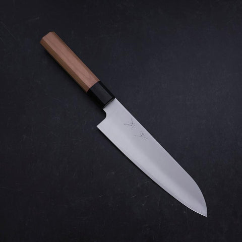 Santoku VG-10 Poli Manche en Cerisier Japonais 180mm-[Musashi]-[Couteaux de cuisine japonais]