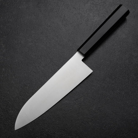 Santoku VG-10 Poli Manche en Ébène 170mm-[Musashi]-[Couteaux de cuisine japonais]