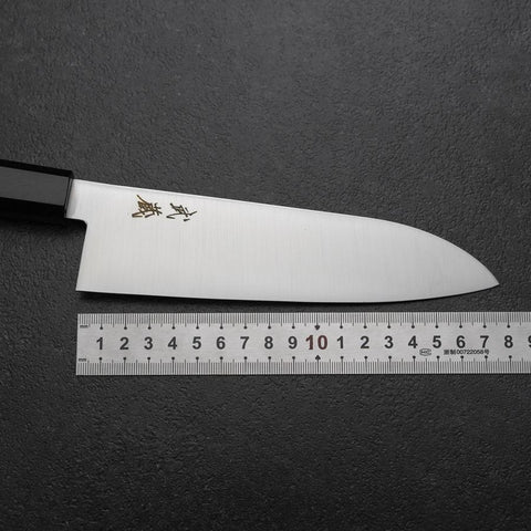 Santoku VG-10 Poli Manche en Ébène 170mm-[Musashi]-[Couteaux de cuisine japonais]