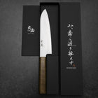 Santoku VG-10 Poli Manche en Ovangkol 180mm-[Musashi]-[Couteaux de cuisine japonais]
