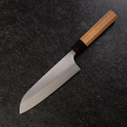 Santoku VG-10 Poli Manche en Zelkova 165mm-[Musashi]-[Couteaux de cuisine japonais]