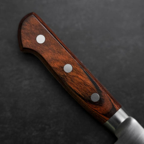 Santoku VG-10 Polished Western Mahogany Handle 180mm (7”)-[Musashi]-[Couteaux de cuisine japonais]