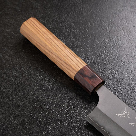 Santoku VG-10 Polished Zelkova Handle 165mm (6.5”)-[Musashi]-[Japanese-Kitchen-Knives]