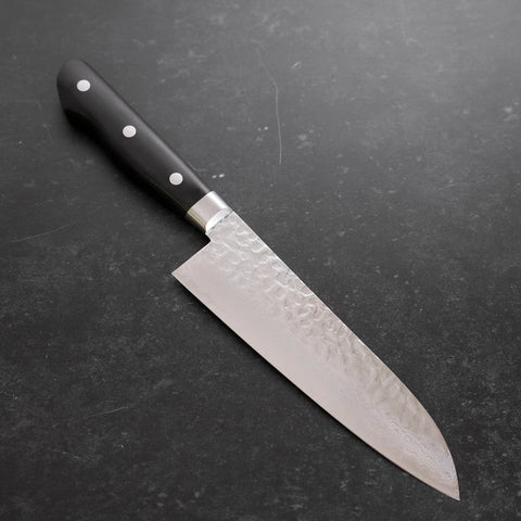 Santoku VG-10 Tsuchime Damas Manche Occidental 180mm-[Musashi]-[Couteaux de cuisine japonais]