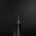 Santoku VG-10 Tsuchime Damas Manche Occidental Noir 180mm-[Musashi]-[Couteaux de cuisine japonais]