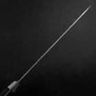 Santoku VG-10 Tsuchime Damas Manche Occidental Noir 180mm-[Musashi]-[Couteaux de cuisine japonais]