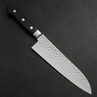 Santoku VG-10 Tsuchime Damascus Western Black Handle 180mm (7”)-[Musashi]-[Japanese-Kitchen-Knives]