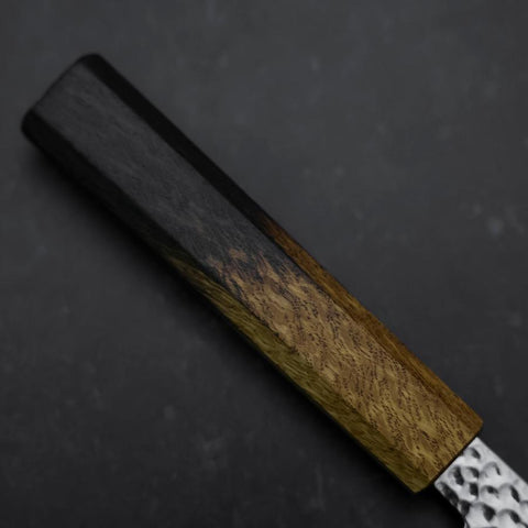 Santoku VG-10 Tsuchime Damas Manche Yaki Urushi 180mm-[Musashi]-[Couteaux de cuisine japonais]