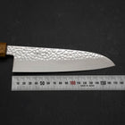 Santoku VG-10 Tsuchime Damas Manche Yaki Urushi 180mm-[Musashi]-[Couteaux de cuisine japonais]