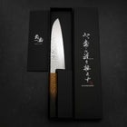 Santoku VG-10 Tsuchime Damas Manche Yaki Urushi 180mm-[Musashi]-[Couteaux de cuisine japonais]