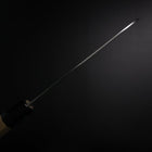 Santoku VG-10 Tsuchime Damas Manche en Buffle et Magnolia 165mm-[Musashi]-[Couteaux de cuisine japonais]