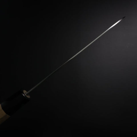 Santoku VG-10 Tsuchime Damas Manche en Buffle et Magnolia 165mm-[Musashi]-[Couteaux de cuisine japonais]