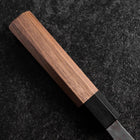 Santoku VG-10 Tsuchime Damas Manche en Noyer 165mm-[Musashi]-[Couteaux de cuisine japonais]