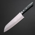 Santoku VG-10 Tsuchime Damast Manche Occidental Vert 170mm-[Musashi]-[Couteaux de cuisine japonais]