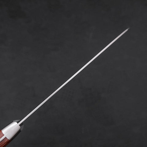 Santoku VG-10 Tsuchime Manche Occidental Marron 180mm-[Musashi]-[Couteaux de cuisine japonais]