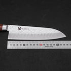 Santoku VG-10 Tsuchime Manche Occidental Marron 180mm-[Musashi]-[Couteaux de cuisine japonais]