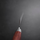 Santoku VG-10 Tsuchime Manche Occidental en Acajou 175mm-[Musashi]-[Couteaux de cuisine japonais]