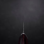 Santoku VG-10 Tsuchime Manche Oval en Acajou 165mm-[Musashi]-[Couteaux de cuisine japonais]