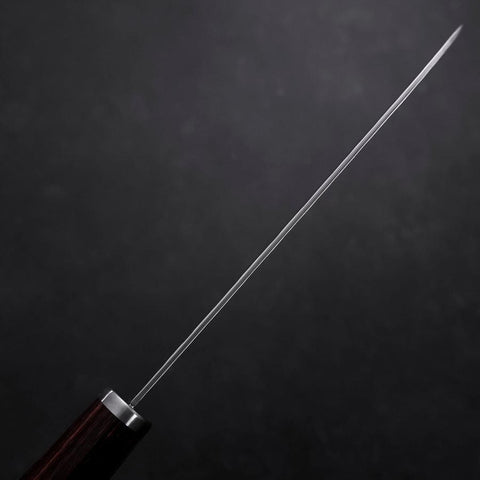 Santoku VG-10 Tsuchime Manche Oval en Acajou 165mm-[Musashi]-[Couteaux de cuisine japonais]