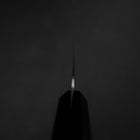 Santoku VG-10 Tsuchime Manche en Buffle et Ébène 165mm-[Musashi]-[Couteaux de cuisine japonais]