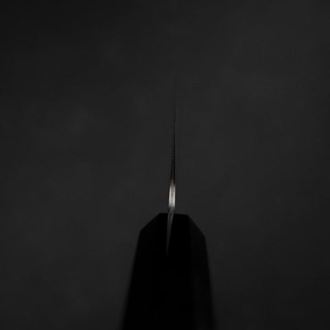 Santoku VG-10 Tsuchime Manche en Buffle et Ébène 165mm-[Musashi]-[Couteaux de cuisine japonais]