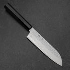 Santoku VG-10 Tsuchime Manche en Buffle et Ébène 165mm-[Musashi]-[Couteaux de cuisine japonais]