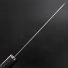 Santoku VG-10 Tsuchime Manche en Cerisier Anthracite 165mm-[Musashi]-[Couteaux de cuisine japonais]