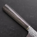 Santoku VG-10 Tsuchime Manche en Cerisier Anthracite 165mm-[Musashi]-[Couteaux de cuisine japonais]