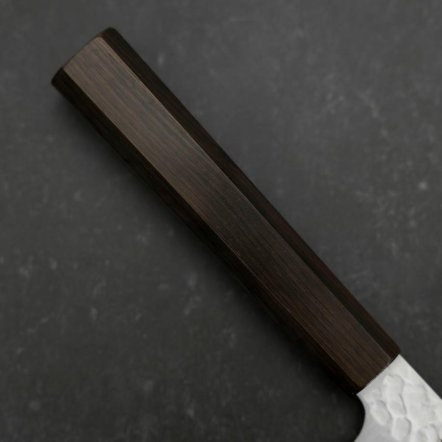 Santoku VG-10 Tsuchime Manche en Ébène 165mm-[Musashi]-[Couteaux de cuisine japonais]