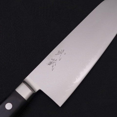Santoku VG-5 Damas Manche Occidental 175mm-[Musashi]-[Couteaux de cuisine japonais]