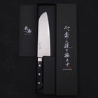 Santoku VG-5 Damas Manche Occidental 175mm-[Musashi]-[Couteaux de cuisine japonais]
