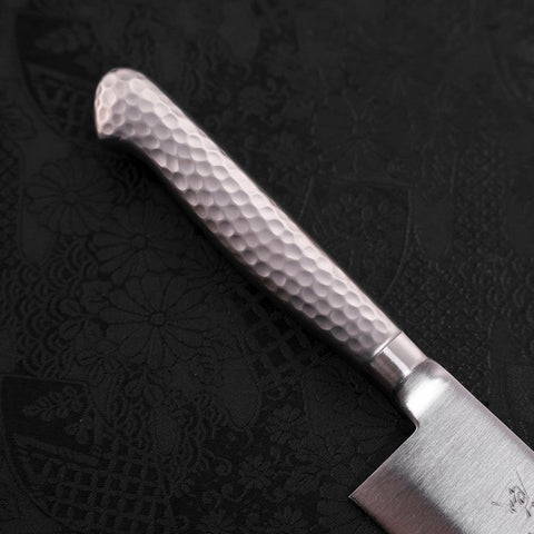Santoku VG-5 Poli Inox Intégral Manche Occidental 120mm-[Musashi]-[Couteaux de cuisine japonais]