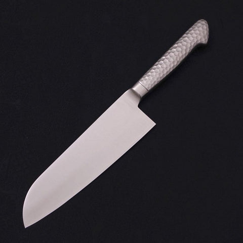 Santoku VG-5 Poli Inox Intégral Manche Occidental 175mm-[Musashi]-[Couteaux de cuisine japonais]