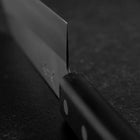 Santoku VG-5 Poli Manche Occidental Noir 170mm (Sans garde)-[Musashi]-[Couteaux de cuisine japonais]