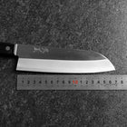 Santoku VG-5 Poli Manche Occidental Noir 170mm (Sans garde)-[Musashi]-[Couteaux de cuisine japonais]
