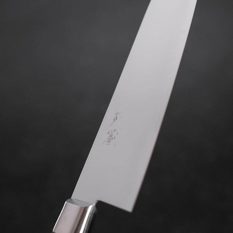 Santoku VG-5 Poli Manche en Acajou 180mm-[Musashi]-[Couteaux de cuisine japonais]