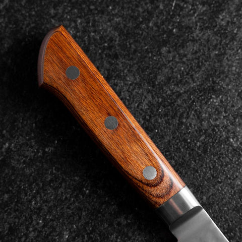 Santoku VG-5 Tsuchime Manche Occidental 160mm-[Musashi]-[Couteaux de cuisine japonais]