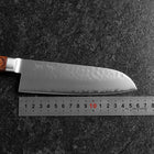 Santoku VG-5 Tsuchime Manche Occidental 160mm-[Musashi]-[Couteaux de cuisine japonais]