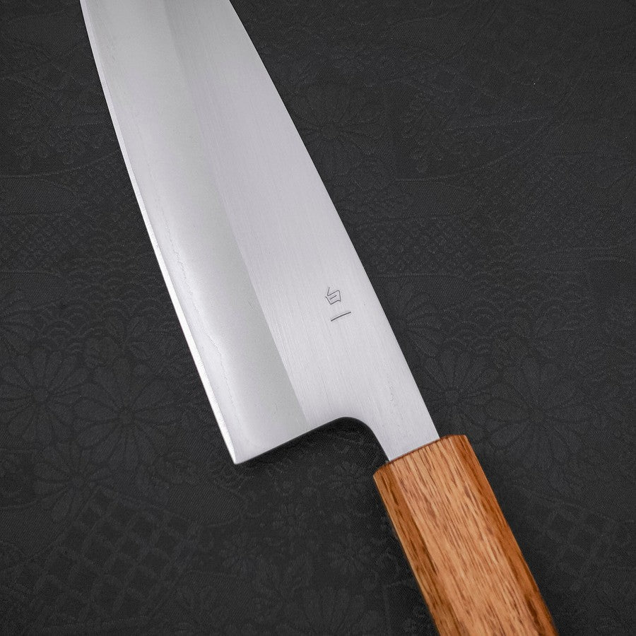 Santoku White Steel #1 Poli Manche Yaki Urushi 165mm-[Musashi]-[Couteaux de cuisine japonais]