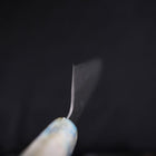 Santoku White Steel #1 Revêtement Inox Tsuchime Manche Océan Mélange Blanc 165mm-[Musashi]-[Couteaux de cuisine japonais]