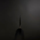 Santoku White Steel #2 Kasumi Chokin Nami-Fuji Manche en Buffle et Ébène 180mm-[Musashi]-[Couteaux de cuisine japonais]