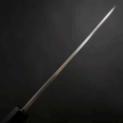 Santoku White Steel #2 Kasumi Chokin Nami-Fuji Manche en Buffle et Ébène 180mm-[Musashi]-[Couteaux de cuisine japonais]