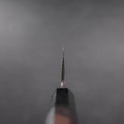 Santoku White Steel #2 Kasumi Chokin Sakura Fuji Buffalo Ebony Handle 180mm (7”)-[Musashi]-[Couteaux de cuisine japonais]