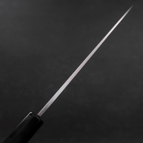 Santoku White Steel #2 Kasumi Chokin Sakura Fuji Buffalo Ebony Handle 180mm (7”)-[Musashi]-[Couteaux de cuisine japonais]