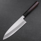 Santoku White Steel #2 Kasumi Chokin Sakura Fuji Manche en Buffle et Ébène 180mm-[Musashi]-[Couteaux de cuisine japonais]