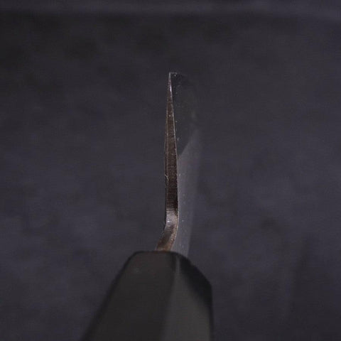Santoku White Steel #2 Kasumi Chokin Samourai Pleine Lune Manche en Buffle et Ébène 180mm-[Musashi]-[Couteaux de cuisine japonais]