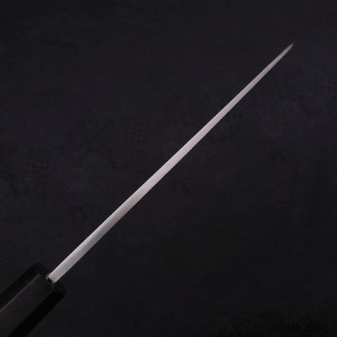 Santoku White Steel #2 Kasumi Chokin Samourai Pleine Lune Manche en Buffle et Ébène 180mm-[Musashi]-[Couteaux de cuisine japonais]