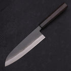 Santoku White Steel #2 Kurouchi Chokin Aigle Manche en Buffle et Ébène 170mm-[Musashi]-[Couteaux de cuisine japonais]