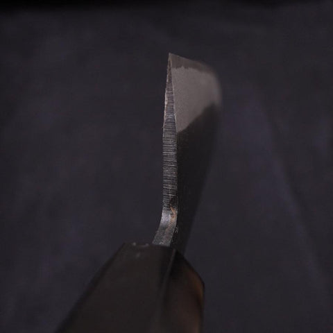 Santoku White Steel #2 Kurouchi Chokin Aigle Manche en Buffle et Ébène 170mm-[Musashi]-[Couteaux de cuisine japonais]